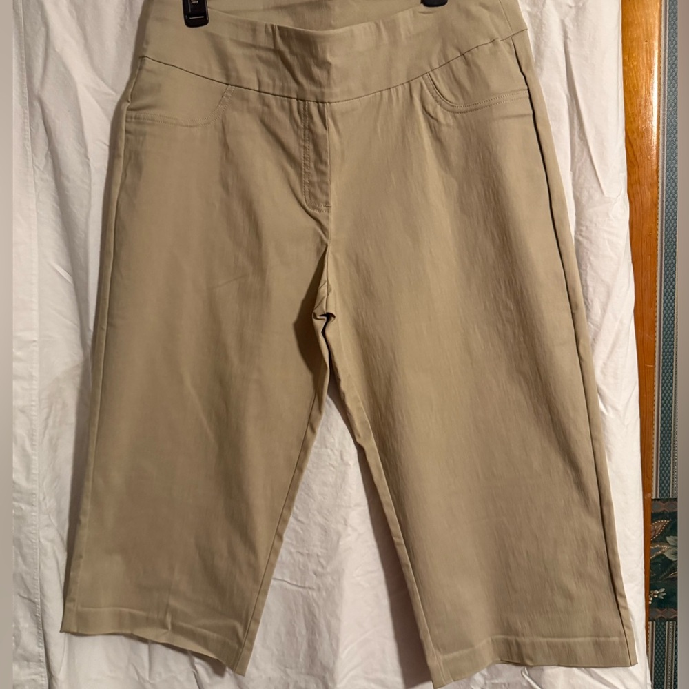 Ruby Rd. Tan Bermuda Shorts Casual Cotton Blend